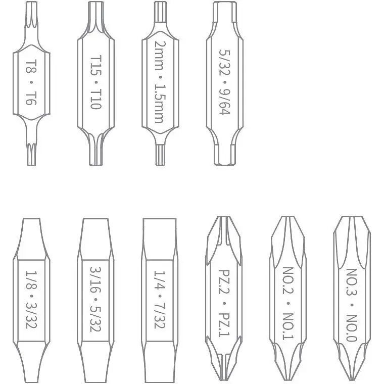 Набір біт для викруток NexTool Flagship Captain та Pocket tool (NE20296) [144329] - фото 7