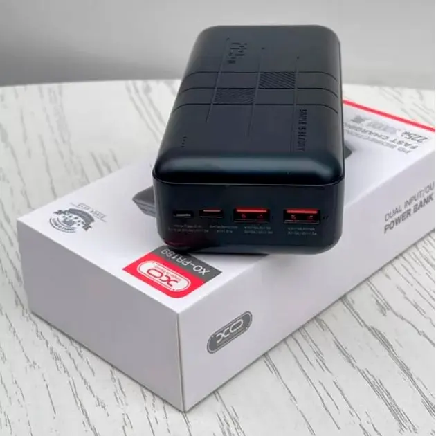 Зовнішній акумулятор XO PR189 30000mAh 22.5W Black [120535] - фото 4