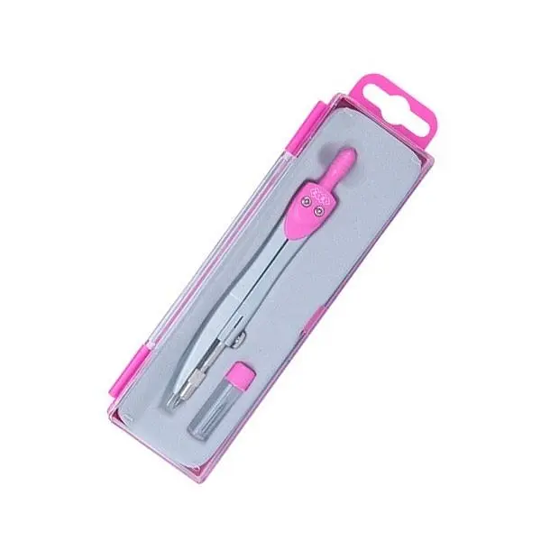 Циркуль BASIS в пластиковом пенале +запасной грифель, розовый, KIDS Line ZB.5302BS-10 Zibi (4823078945334) - фото 3