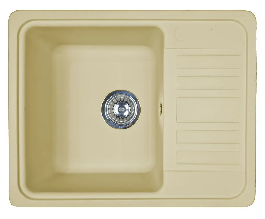 Кухонна мийка Adamant SMALL ivory 570x455x180 мм, з крилом 57 см