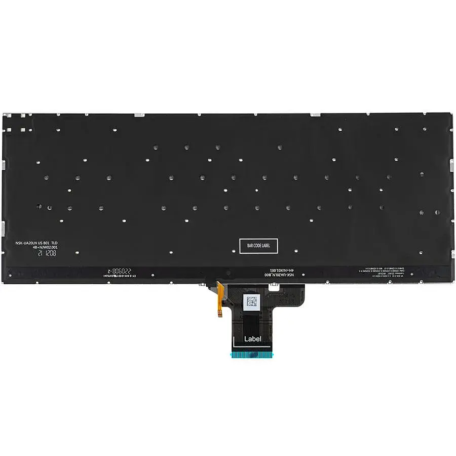 Клавіатура для ноутбука ASUS (X3400 X7400 series) rus сріблястий без кадру підсвічування клавіш - фото 2