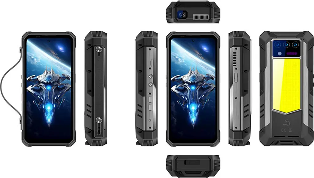 Смартфон Oukitel WP100 12/512GB laser version Black (2608863036) - фото 5