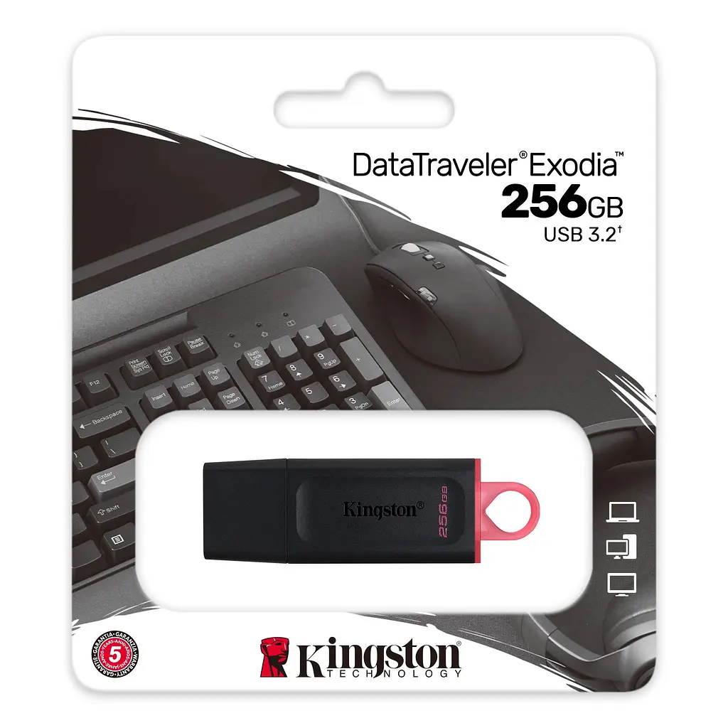 Накопитель 256GB USB 3.2 Type-A Gen1 DT Exodia Kingston teh0013390 - фото 6