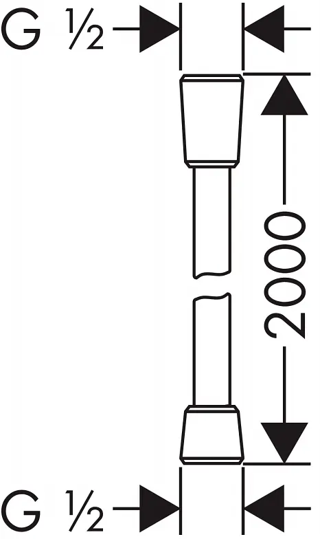 Шланг для душу Hansgrohe Comfortflex 2.0 м 28169000, Хром - фото 2