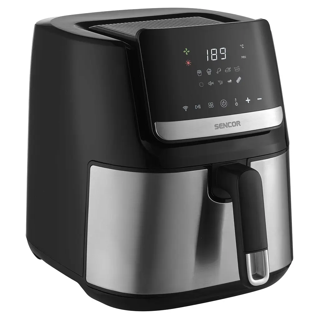 Мультипіч Sencor Vita Fryer нержавіюча сталь-чорна 1600 Вт (SFR6600SS) - фото 3