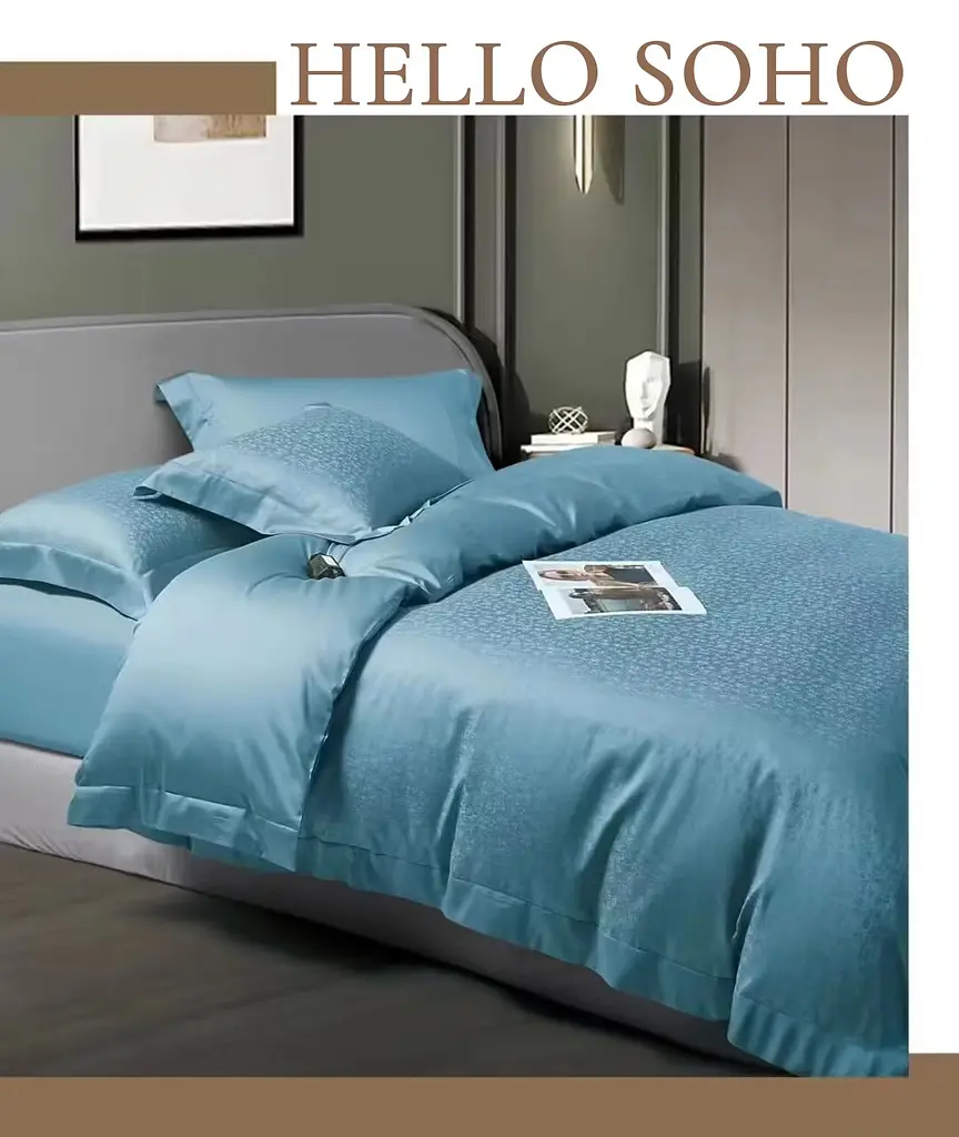 Комплект постільної білизни Євро Boutique 200х230 см Dew Teal SOHO pbe0050856 - фото 3