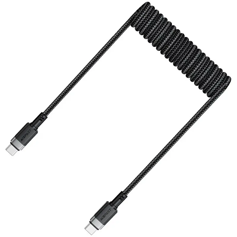 Дата кабель Acefast C14-03 Type-C to Type-C 60W (1.2m) Black - фото 3