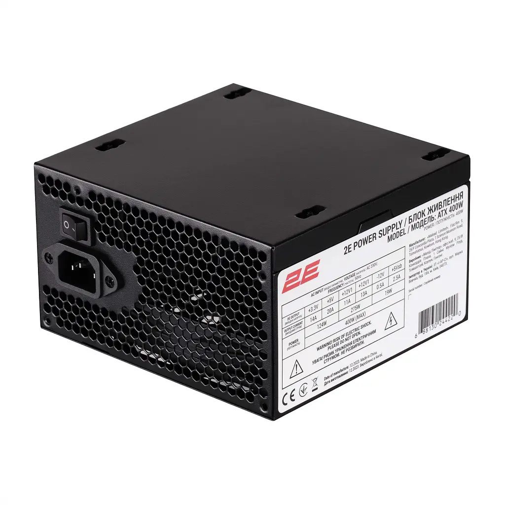 Корпус 2E Alfa E185-400 з БП 2E ATX400W 1xUSB3.0 2xUSB2.0 VGA 310мм ATX чорний - фото 9