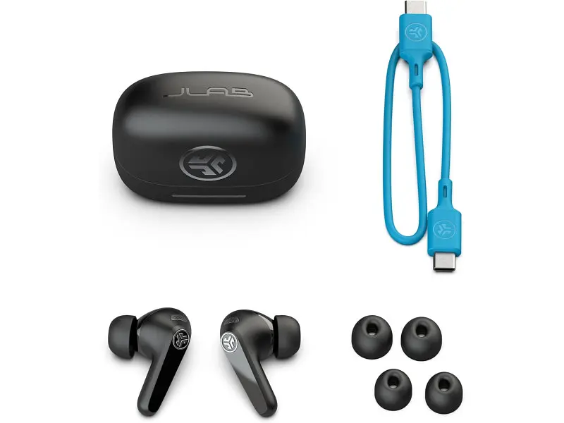 Навушники TWS JLAB Jbuds Pods ANC Black (IEUEBJBPODSRBLK124) - фото 3