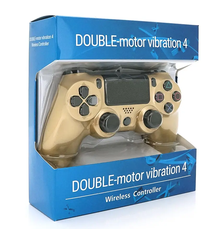 Геймпад джойстик DoubleShock Wireless PS4 Double Motor Vibration DUALSHOCK 4 Light-Gold - фото 5
