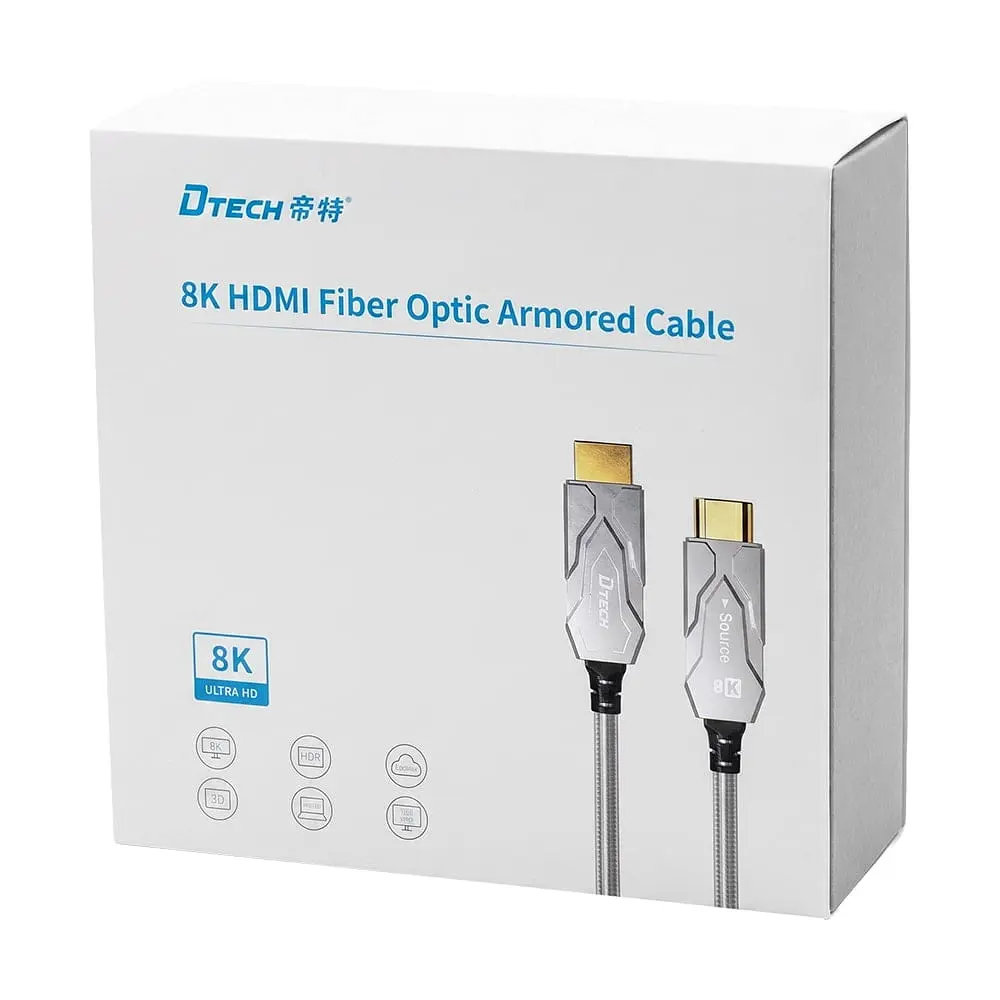 Кабель оптичний армований HDMI 2.1 80m Dtech DT-HF8080K (74-00151) - фото 5