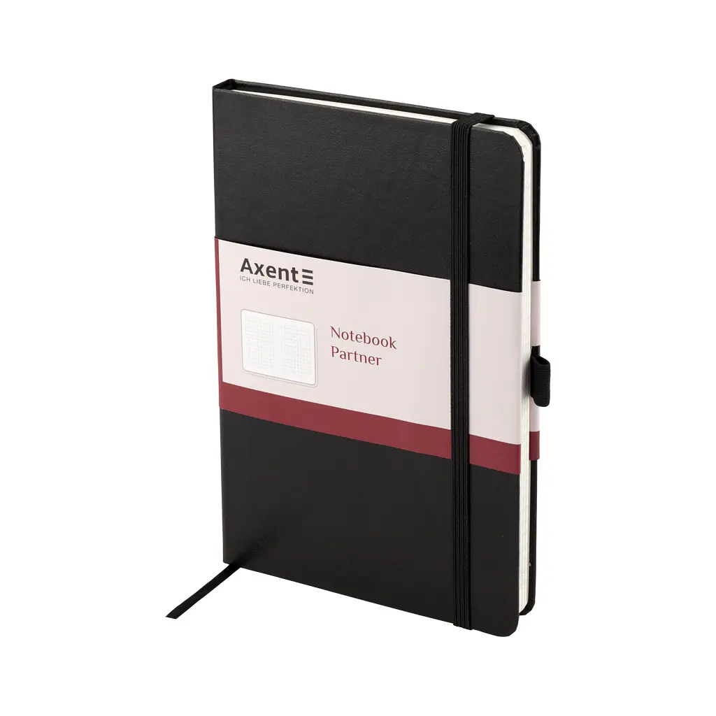 Блокнот Axent Partner Grand, 210х295, 100 арк, кліт, чорний (8203-01-A) - фото 2