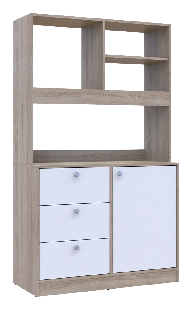Міні-кухня Doros Лея Дуб сонома/Білий ДСП 100х43х171 (81359335) - фото 12