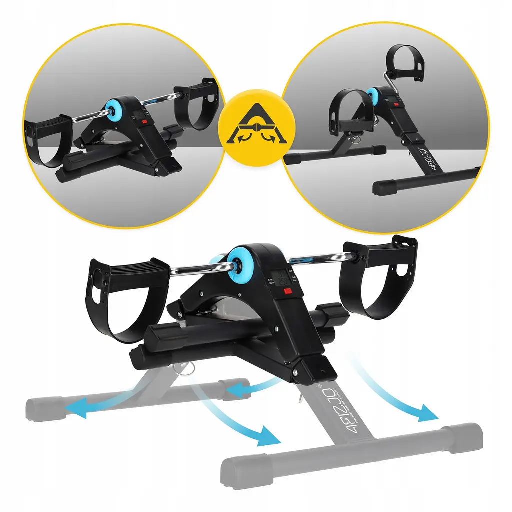 Міні велотренажер 4FIZJO Mini 2 в 1 для рук та ніг MBIKE03 Black/Blue (P-5905973401685) - фото 4