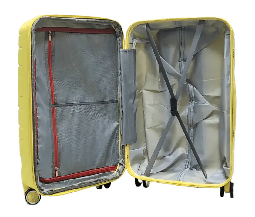 Валіза велика L поліпропілен Milano bag 0306 76×49×31см 82л Жовта - фото 4