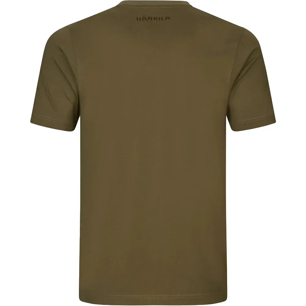 Футболка Harkila H-logo S/S T-shirt L Dark olive - фото 2