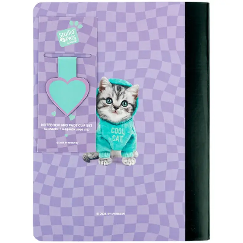 Блокнот Kite Studio Pets з магнітною закладкою А5, 60 аркушів, клітинка (SP25-192) - фото 4