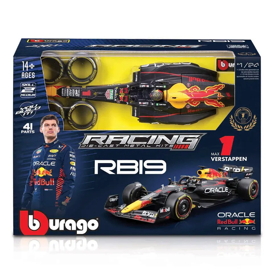 Авто-конструктор Oracle Red Bull Racing RB19 Bburago 18-28507 масштаб 1:24  - фото 10