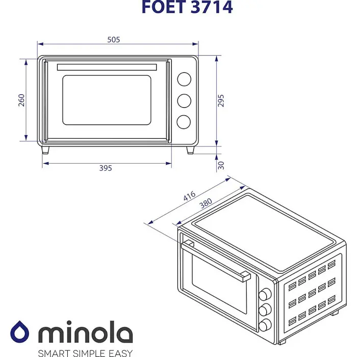 Электрическая печь Minola Foet 3714 WH - фото 15