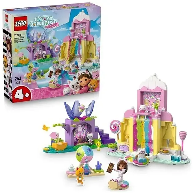 Конструктор LEGO Gabby's Dollhouse Гора Сладостей и Сад кошек 263 деталей (11205)  - фото 3