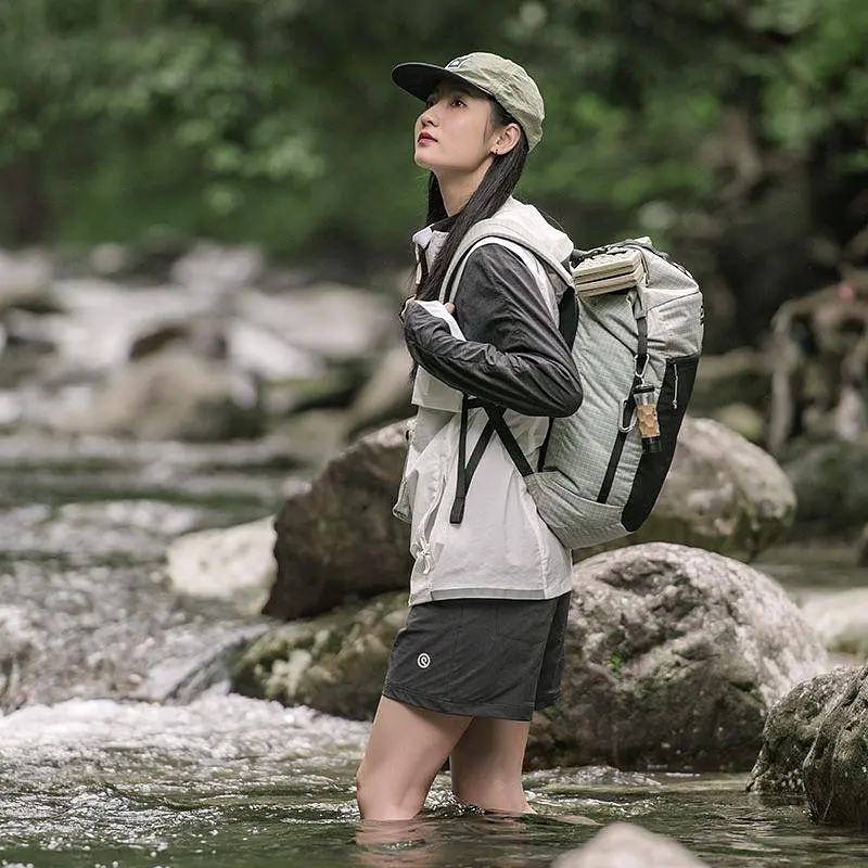 Рюкзак туристичний 20л (NH20BB206) Naturehike світло-сірий - фото 9