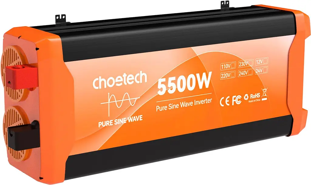 Інвертор автомобільний Choetech 12\220V 5500W (2500Вт), чиста синусоїда - фото 3