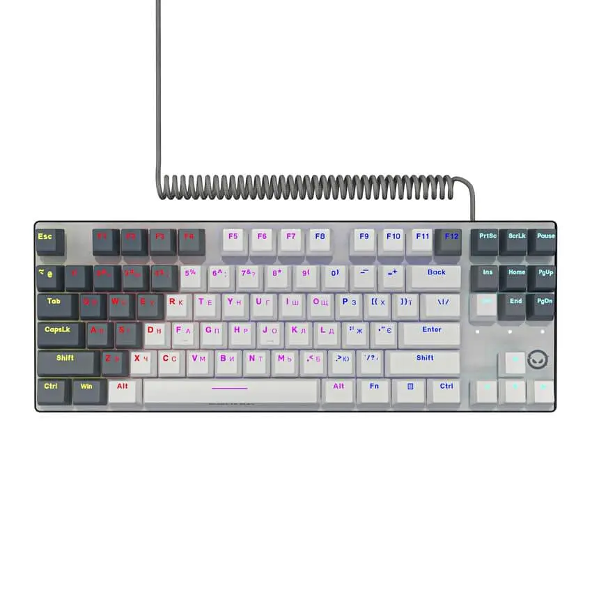 Клавіатура Lorgar Azar 514 TKL RGB EN+UA White (LRG-GK514TKL-WH-UA) - фото 2