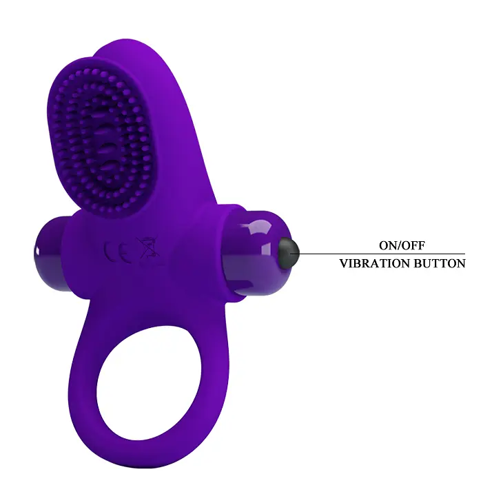 Ерекційне кільце - Pretty Love Vibrant Penis Ring II Purple - фото 4