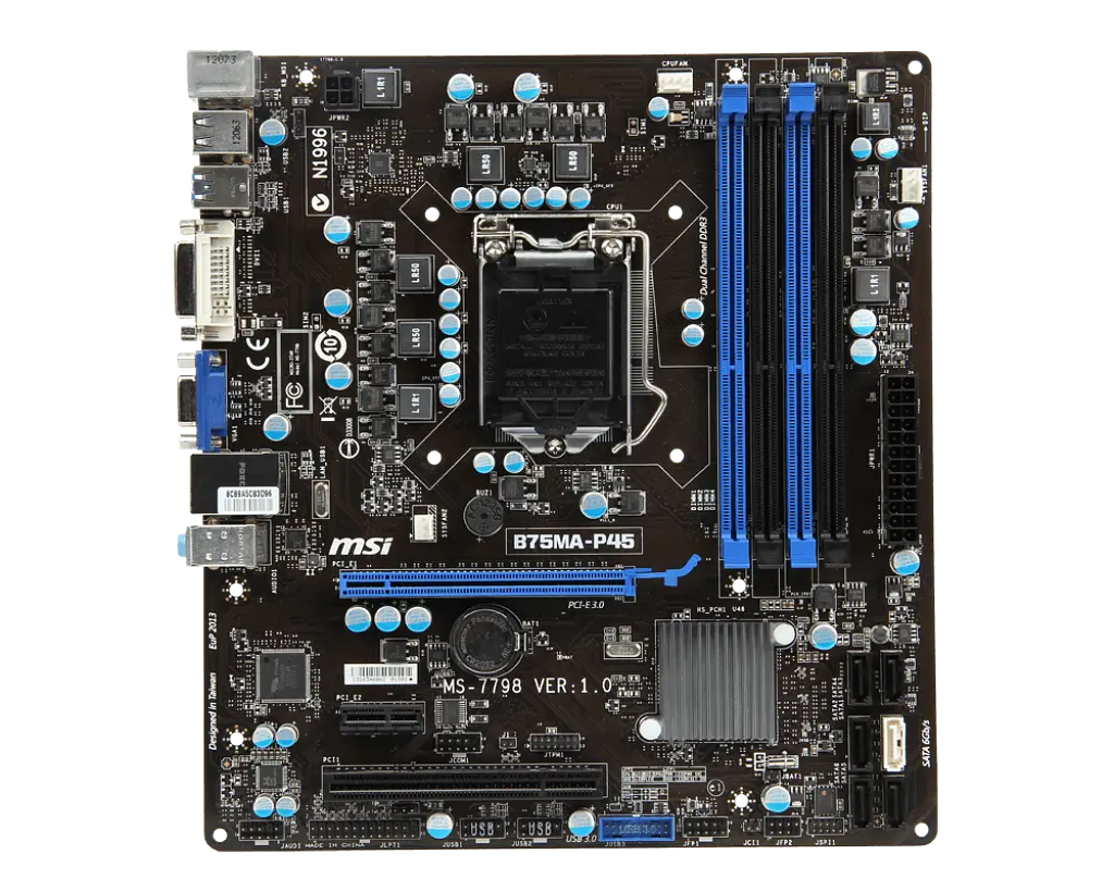 Материнська плата MSI B75MA-P45 LGA 1155 (B75MA-P45) Б/В - фото 3