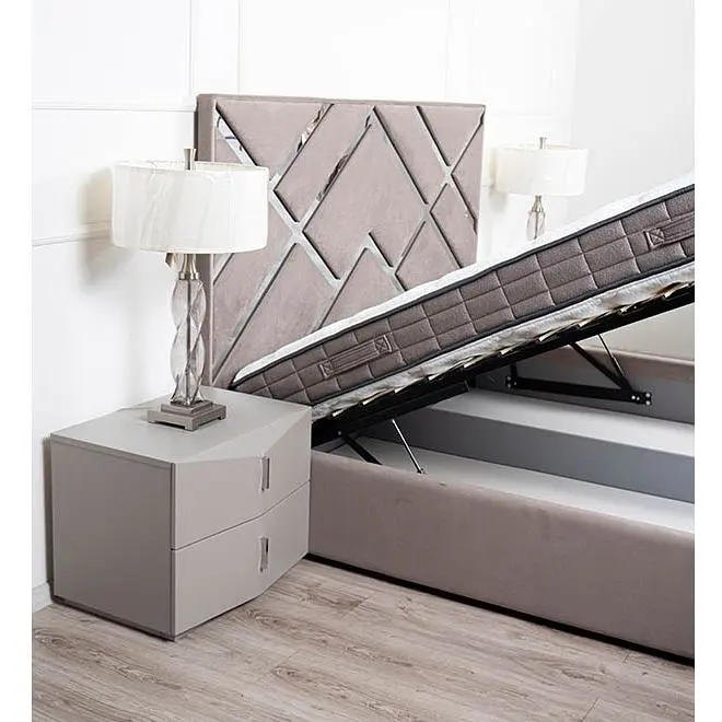 Ліжко двоспальне Frisco Меджик 180х200 см з підйомним механізмом капучино - фото 4