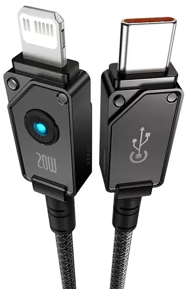 Кабель Baseus Unbreakable Series Fast Charging Cable Type-C to Lightning 20W 1m P10355803111-00 Black - фото 2