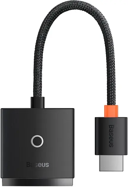 Кабель Baseus Lite Series Adapter HDMI to VGA WKQX010001 Black - фото 2