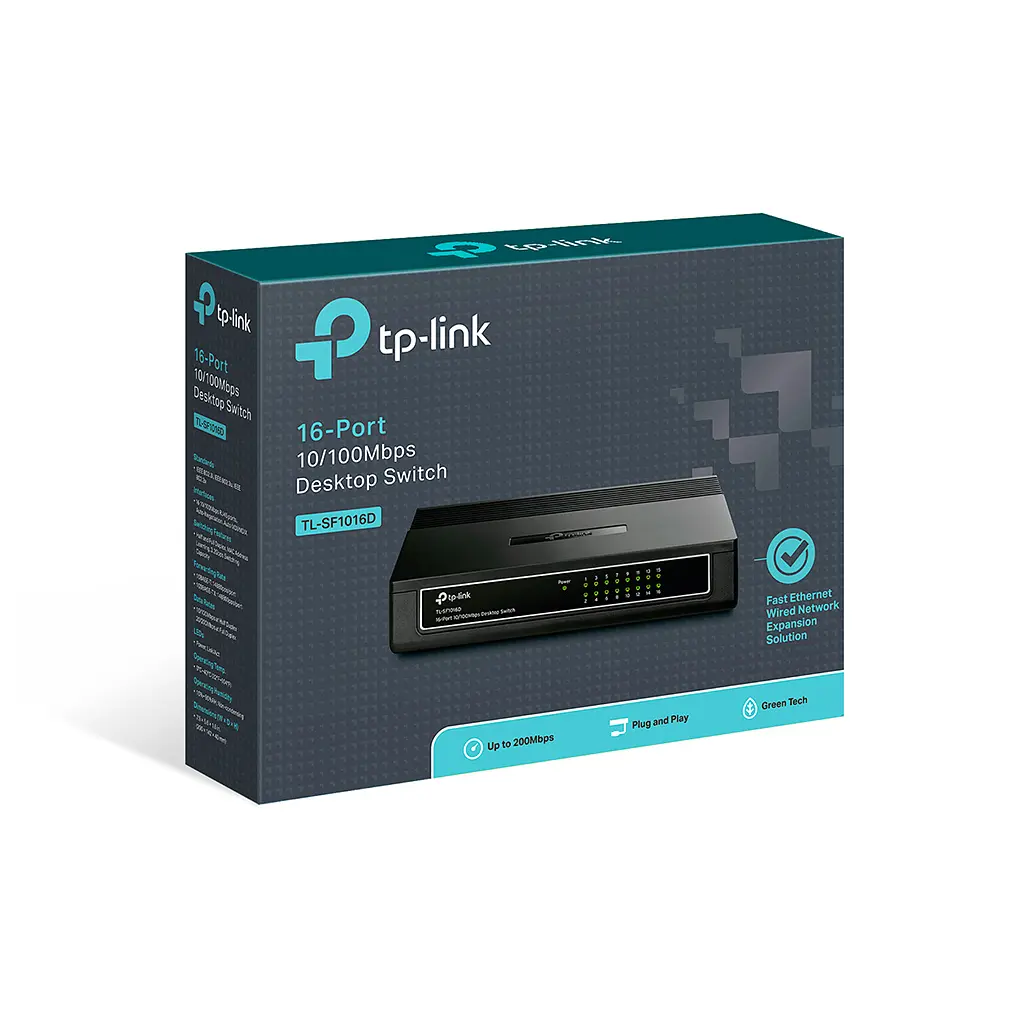 Комутатор мережевий TP-Link TL-SF1016D - фото 3