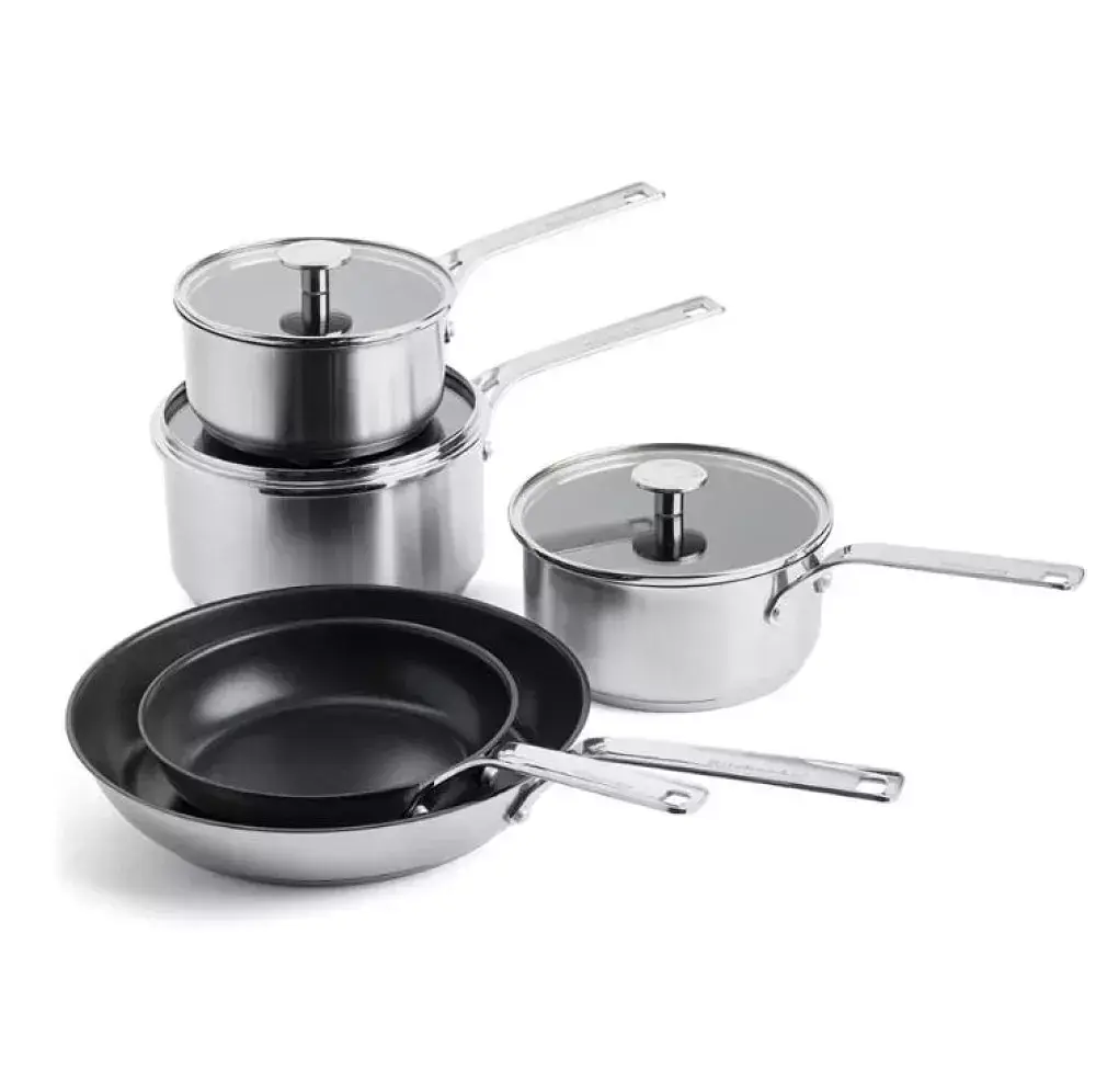 Набір посуду KitchenAid SSS, 8 предметів, 16/18/20 см, 1,49/2,13/3,11 л, 20+28 см (CC004221-001)