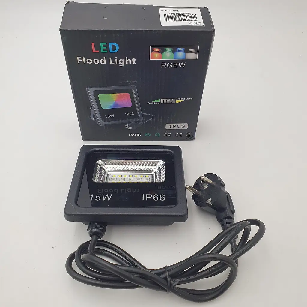 Ліхтар вуличний прожектор RGB управління через Bluetooth світильник Smart LED 7980 IP66 15W - фото 7