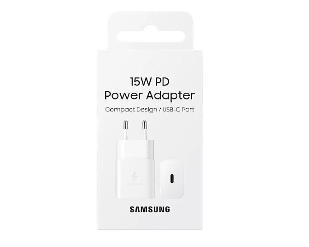 Зарядное устройство Samsung 15W PD Power Adapter (без кабеля) White (EP-T1510NWE) - фото 2