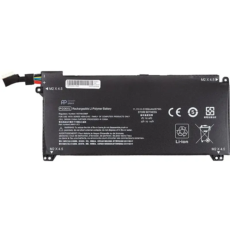 Акумулятор PowerPlant для ноутбуків HP Omen 5 Air 15-dh0006TX (PG06XL) 11.1V 5100mAh (NB462223) - фото 2