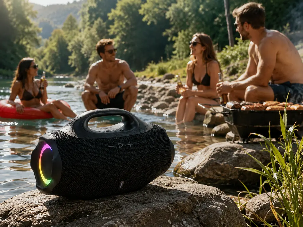 Колонка B62LED Boomsbox 4 Mini / Портативна акустика з Bluetooth - фото 3