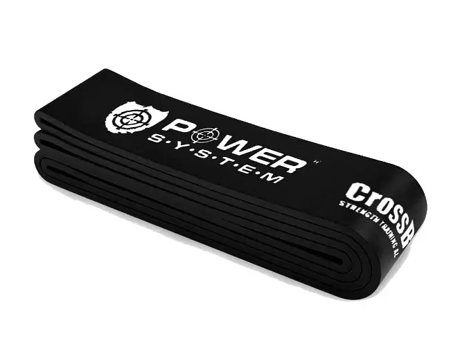 Резинка для фитнеса и кроссфита Power System PS-4055 CrossFit Level 5 Black (сопротивление 25-65 кг) (PS-4055_Black) - фото 4