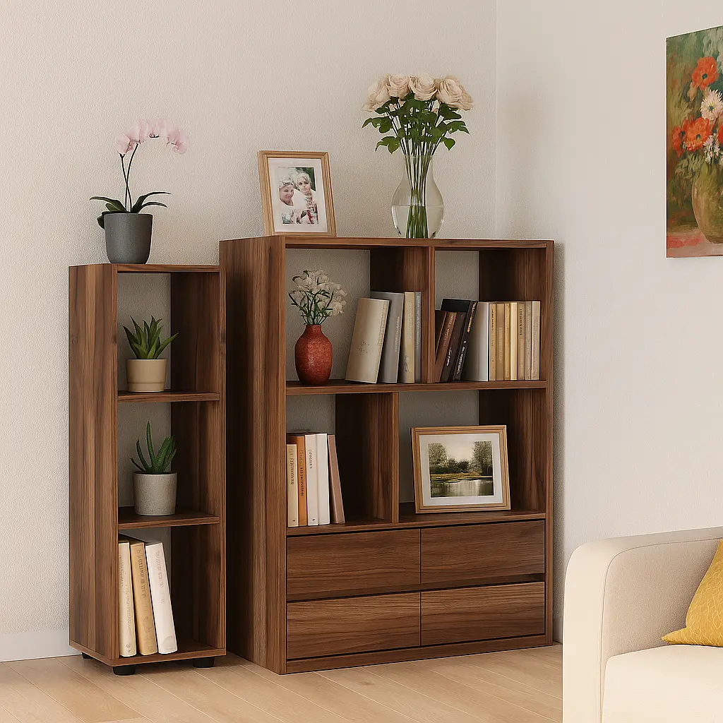 Пенал средний ОП-702 Orange-Line 350х347х1103 Дуб Барокко ристретто - фото 3