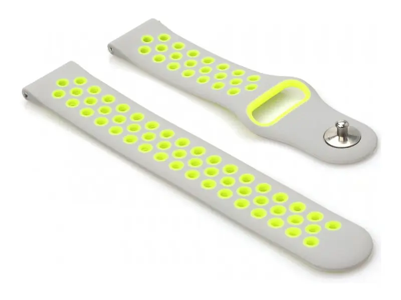 Ремінець BeCover Nike Style для Xiaomi Amazfit Bip / Bip Lite / Bip S Lite / GTR 42mm / GTS / TicWatch S2 / TicWatch E Gray-Green (705708) - фото 2