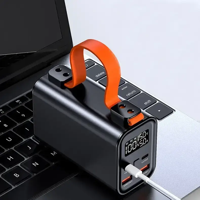Мощная зарядная батарея с быстрой зарядкой 30000Mah 160W (Черный) - фото 6