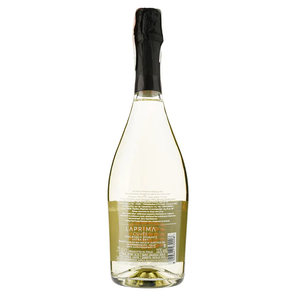 Игристое вино Sui Nui La Prima Cuvee Extra Dry, белое, экстра-сухое, 0,75 л - фото 2
