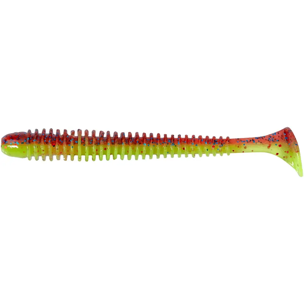 Силикон Keitech Swing Impact 4" EA#15 grape chart red flk (8 шт/уп) - фото 1