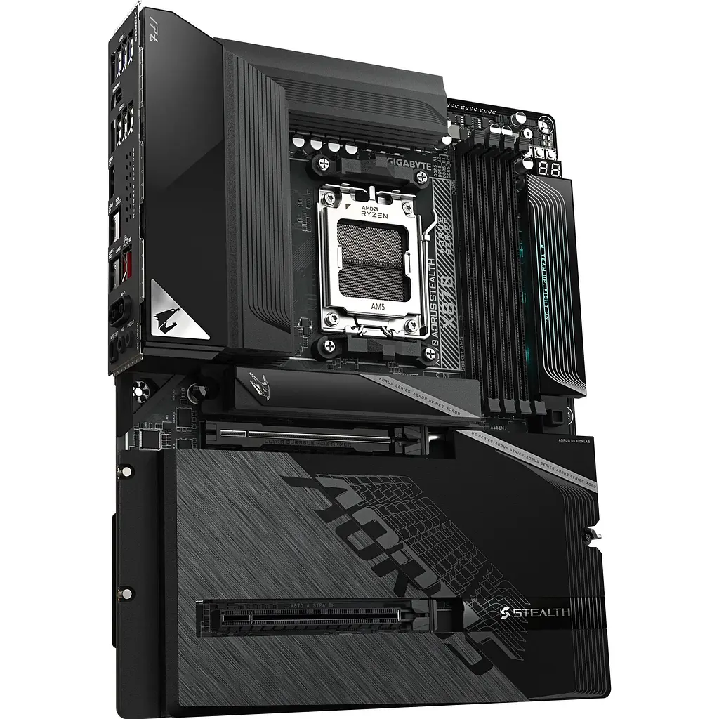Материнська плата Gigabyte X870 AORUS STEALTH (X870 AORUS STEALTH) (Socket AM5, AMD X870, ATX) - фото 6