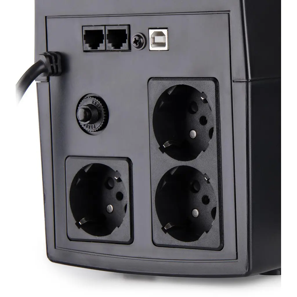 Пристрій безперебійного живлення Vinga LED 1200VA plastic case with USB (VPE-1200PU) - фото 8