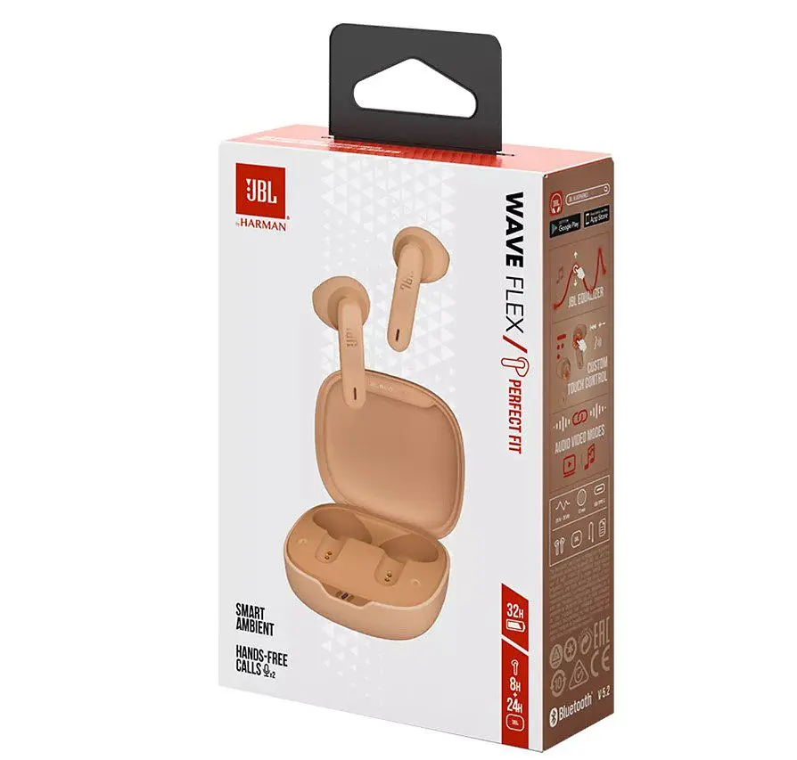 Навушники Bluetooth JBL WFlex TWS Beige - фото 9