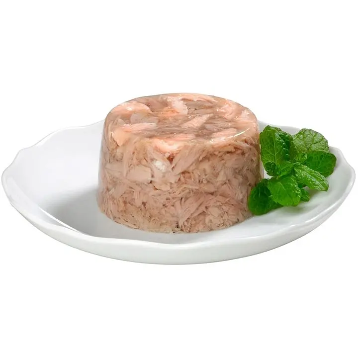 Вологий корм для котів GimCat Shiny Cat Filet шматочки в желе з тунцем і лососем 70 г - фото 2