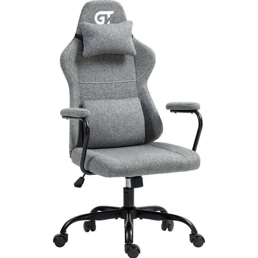 Геймерське крісло GT Racer X-2322 Fabric Gray [121453] - фото 2