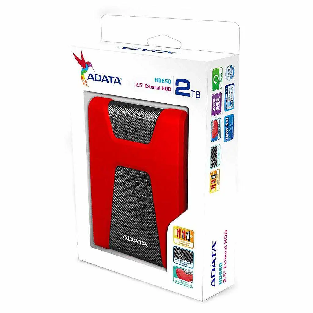Зовнішній жорсткий диск Adata 2TB (AHD650-2TU31-CRD) - фото 6